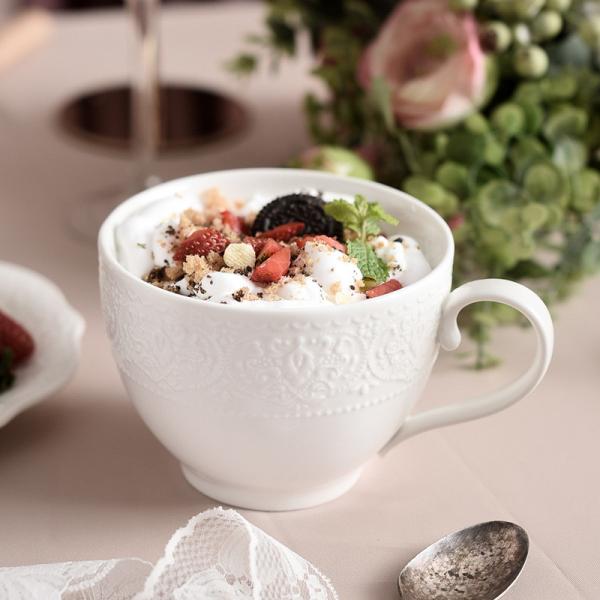 Hotels Cream White Modern Luxury White Porcelain Coffee Cups