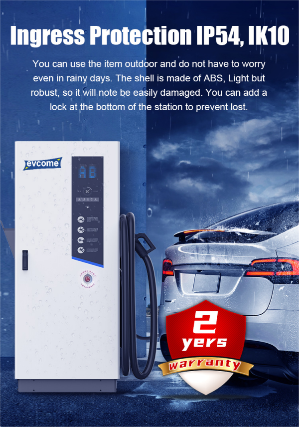 Тип 2 ККС ДК зарядных станций электромобиля автомобиля коммерчески тип 1 160КВ 80КВ