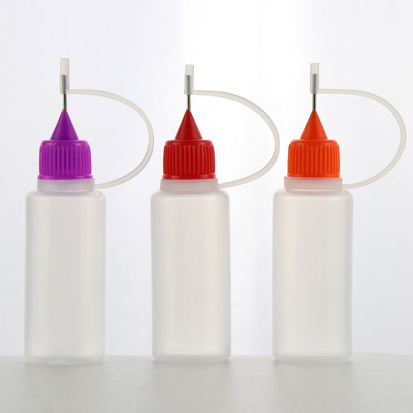 Pe Material Smoke Oil Bottle Customized Colors Cap Needle Series 15ml 30ml