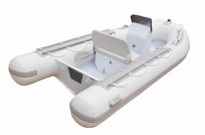 12.6 Feet Aluminum Rib Boat 380 Cm Double Deck Hulled Dinghy Light Weight For Tender
