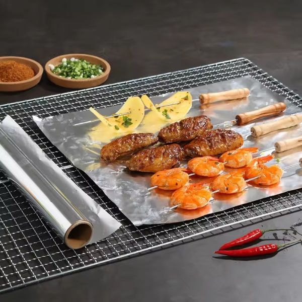 12mic 30cm 50m Roll Kitchen 8011 O Aluminum Foil Small Roll with Logo Printing Option
