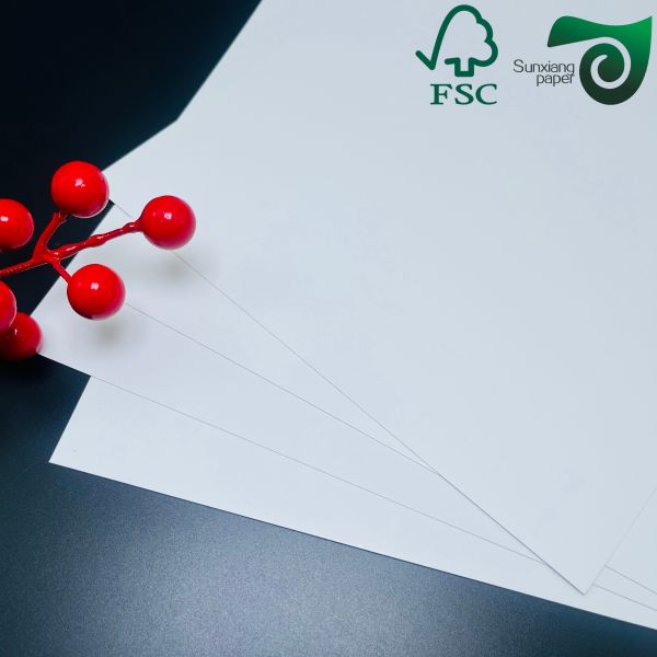 Carton Ivoire FSC 1.5mm 1.35mm, haute épaisseur, brillant, lisse, carton blanc pour emballage