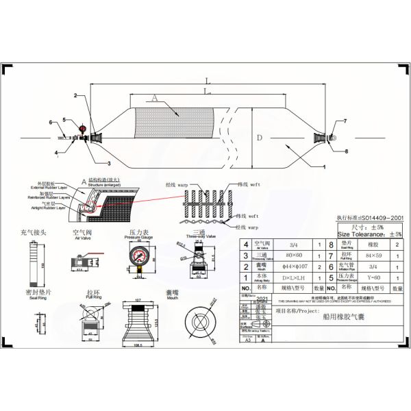 High-Pressure Heavy Lifting Airbags