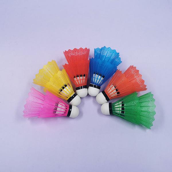 Outdoor Indoor Badminton Shuttlecock Nylon Mixed Colours