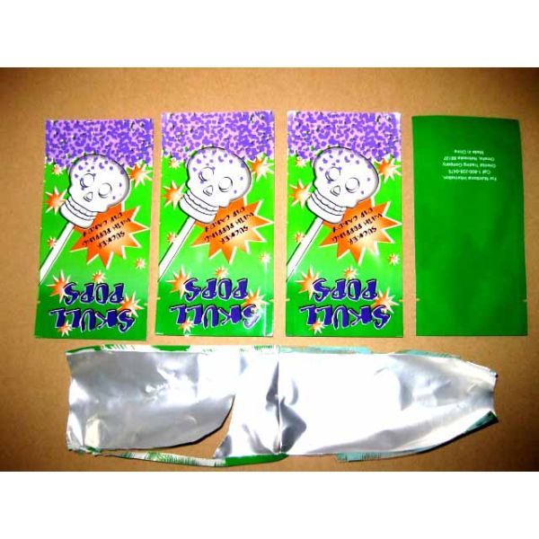 Printed Candy Packaging Foil Ziplock Bags / Small Resealable Plastic Bags