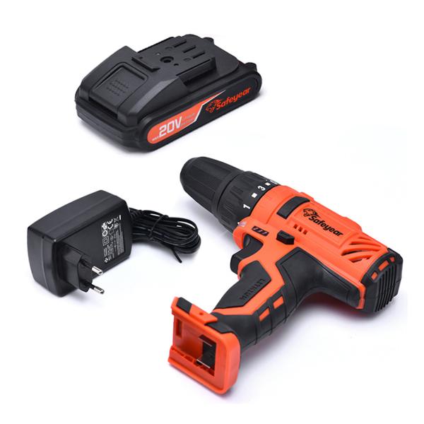 10MM 20V Impact Drilling Machine Cordless Screwdriver Drill 1500mAh Li-Ion