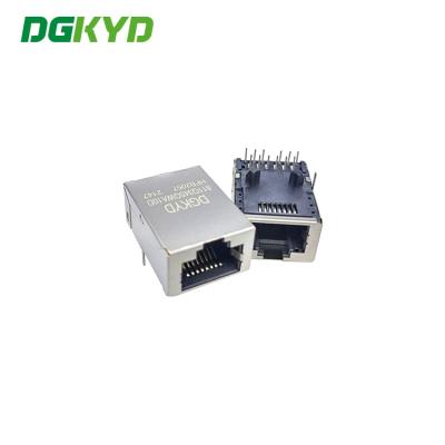 30U Magnetic 2.5G RJ45 Single Port With Shield Tab Up Motherboard RJ45 With Transformer