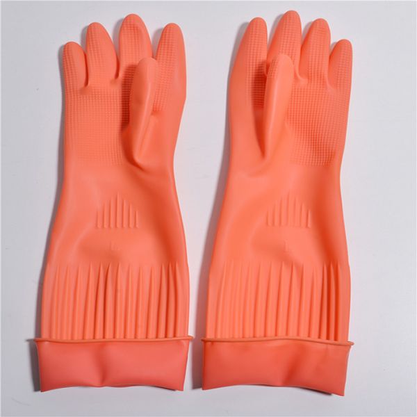 Kitchen Long Sleeve Dishwashing Gloves , Hand Gloves For Washing Safe Grip