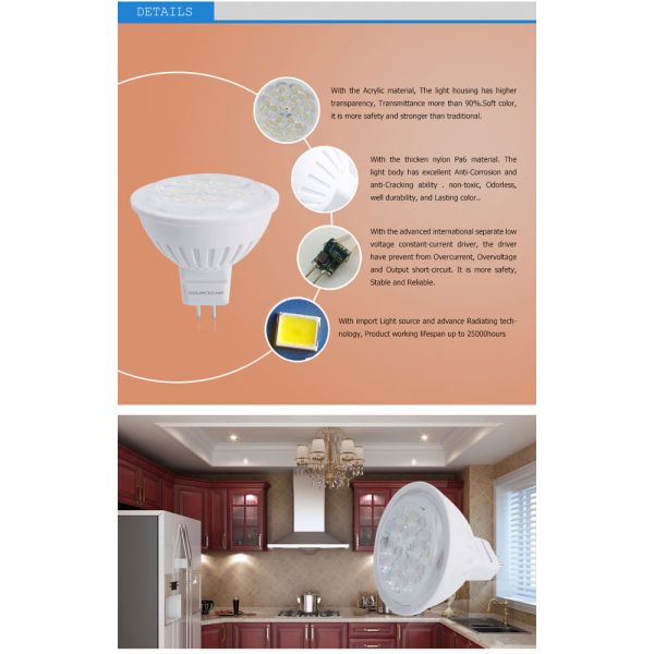 MR16 5w led spot lamp SMD 2835 led lamp manufacturers