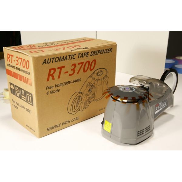 Grey RT-3700 Electronic Tape Dispenser for Packaging Automatic Packing Tape Machine 15mm~70mm Cutting length CE approval