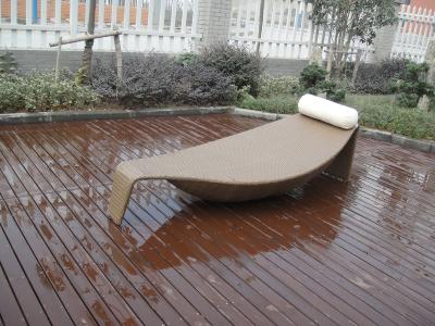 All Weather Outdoor Rattan Daybed Leaf Bed For Patio Beach Pool