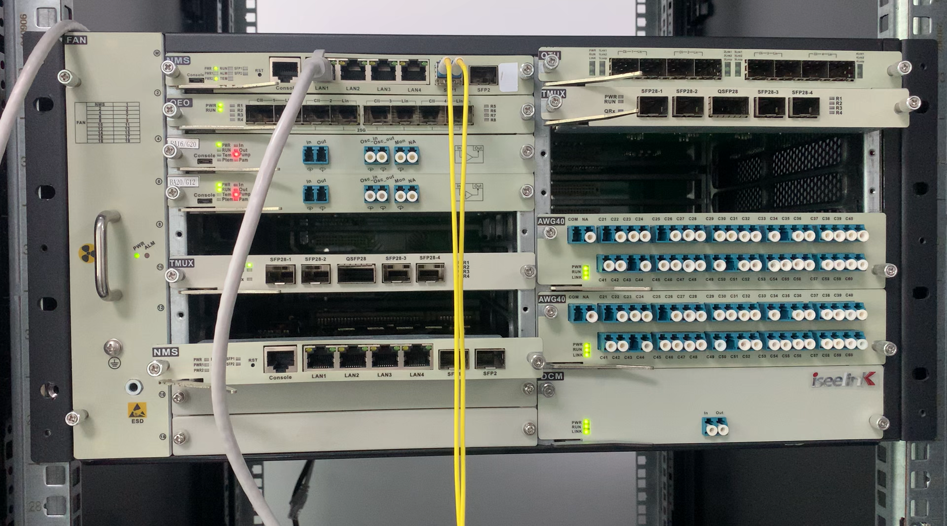8 портов оптический добавление и удаление мультиплексирующей карты OADM CWDM DWDM C21 ~ C28