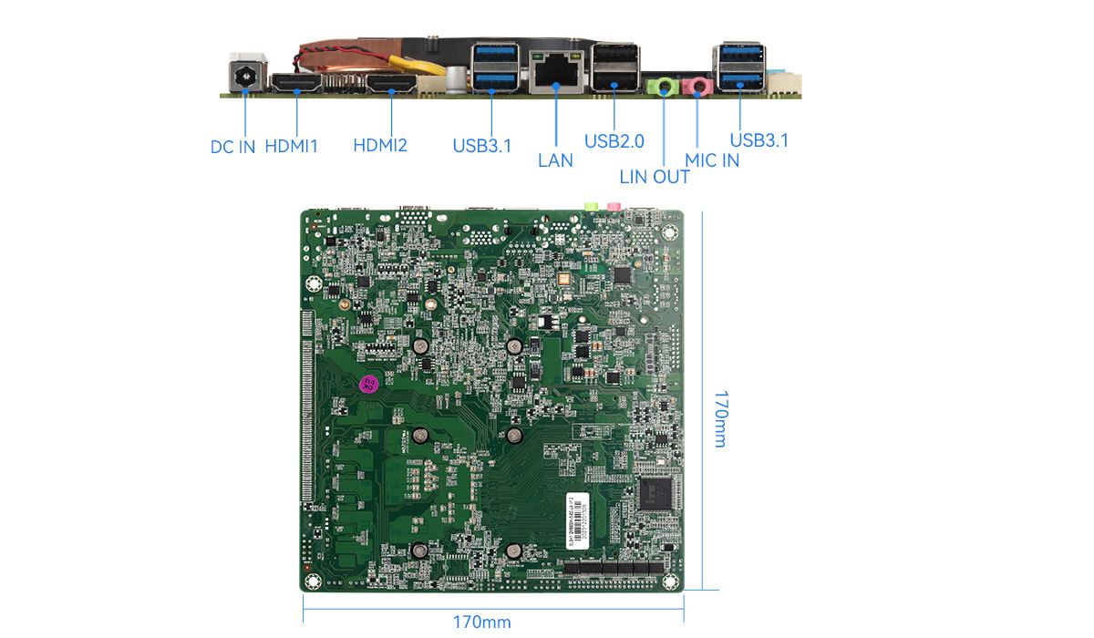 Intel Comet Lake 10th Generation Mini Motherboard Intel Core 10300H Процессор DDR4