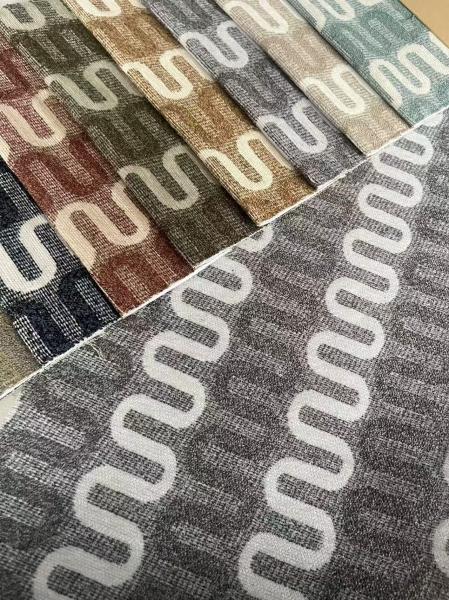 Heavy Weight Chenille Upholstery Fabric Breathable For Curtain