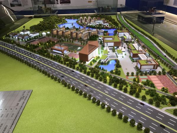 University Campus Models 1:100 Architectural Model With Detailed Facilities