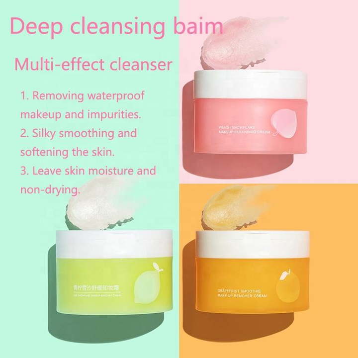 OEM / ODM Makeup Removing Cream Skin Care Deep Clean Makeup Remover Cleansing Purifying Balm