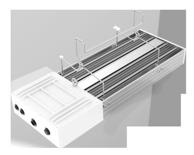800W Industrial High Bay Lights 2.7μmol/J Dimmable For Crops Growing