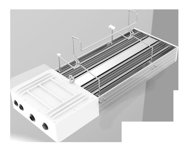 800W Industrial High Bay Lights 2.7μmol/J Dimmable For Crops Growing