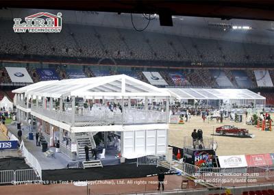 Liri Clear Aluminum Frame 15m Double Decker Tents For Sports Events