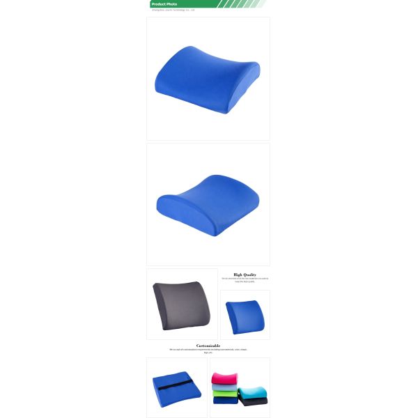 Adjustable Strap Car Memory Foam Cushion for Waist Support Unpick and Washable Cover