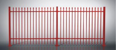 Red Residential Ornamental Aluminum Fence of Powder Coated