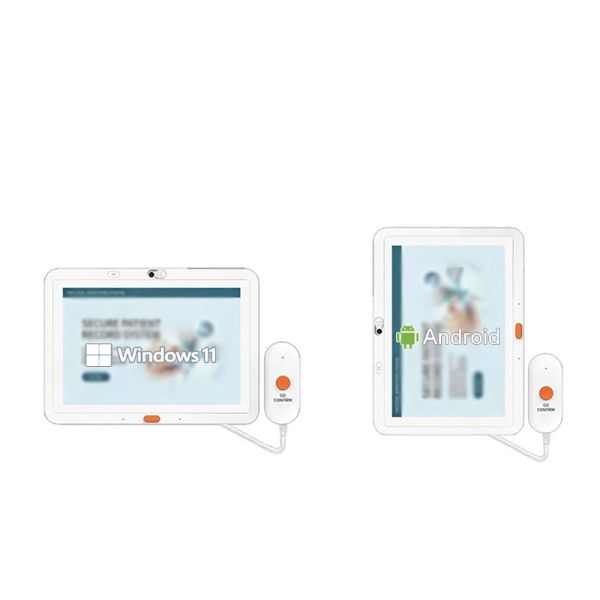 Hospital Bedside Information Tablet with Camera and Privacy Protection