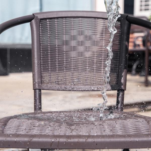 Bistro Patio Rattan Garden Outdoor Table And Chair Furniture Set
