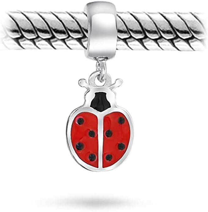 Персонализируйте красное удачливое насекомое Ladybug садовник качает шарики шарма для женщин предназначенных для подростков