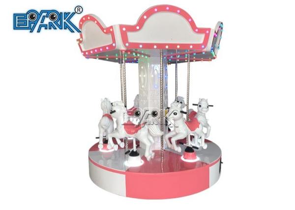 Kiddie Ride Angel Carousel 6 Seats Carousel Horses For Children'S Theme Park