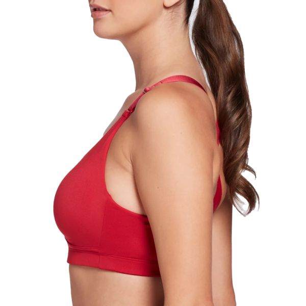 New Arrival Red Gym Beautiful Sweat-Wicking Cross Yoga Wear Sport Bra For Ladies