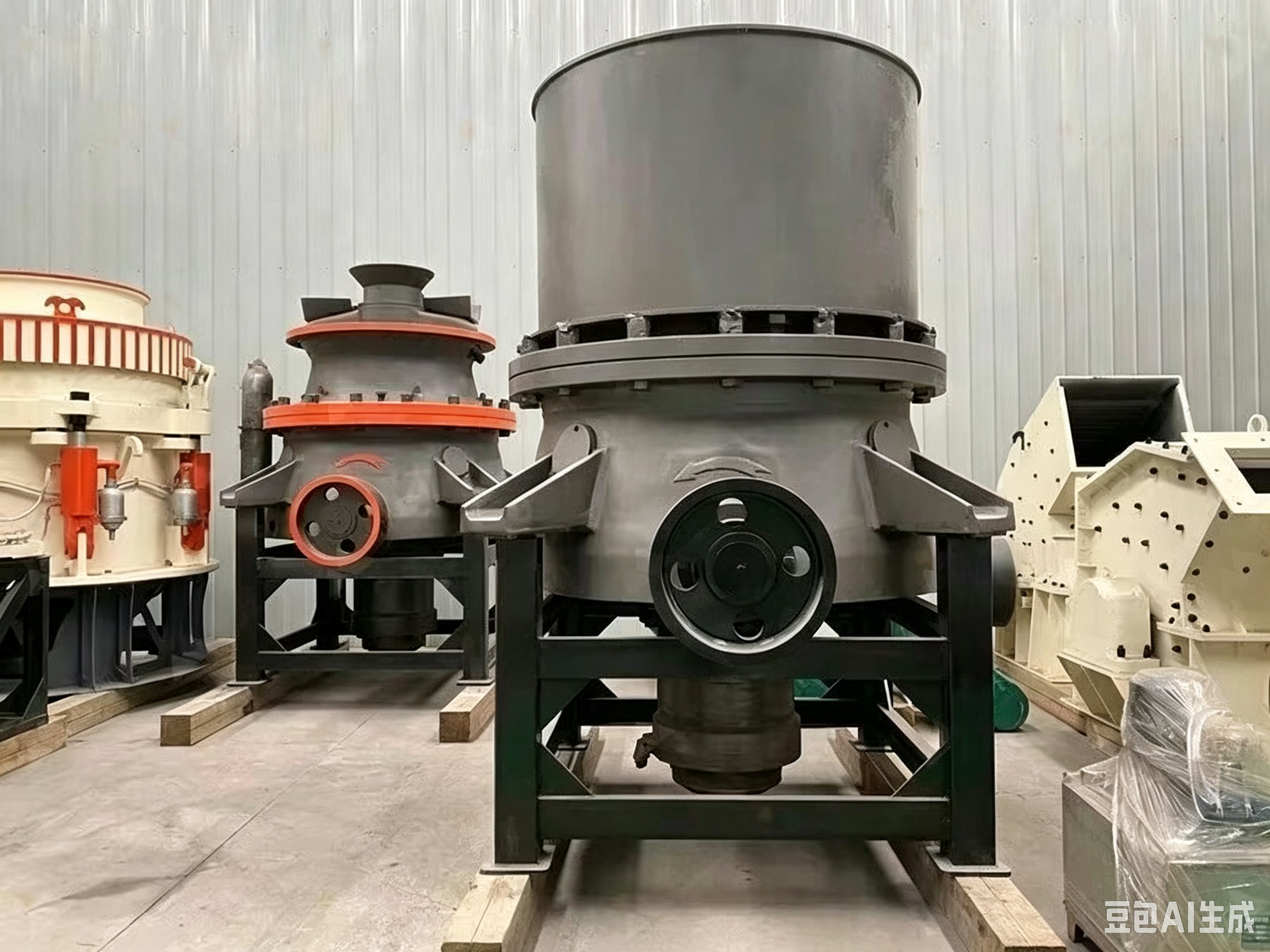 SH430 Single Cylinder Hydraulic Cone Crusher with 160kw Installed Power and High-Strength Steel Frame for Large Capacity Crushing