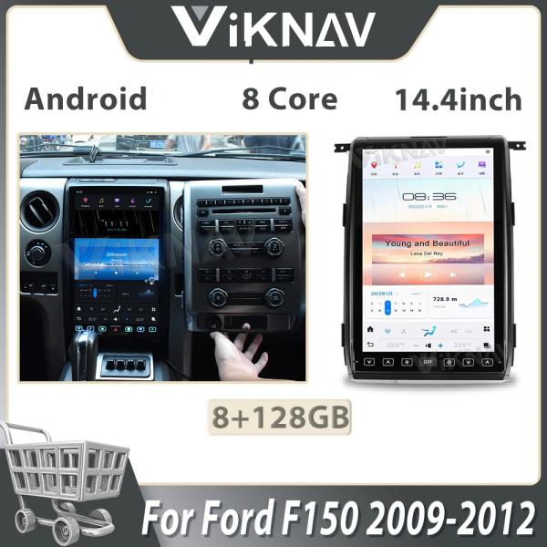 Viknav Car Radio For Ford F150 (2009-2012) 14.4 inch Wireless CarPlay Touch Screen Stereo Head Unit