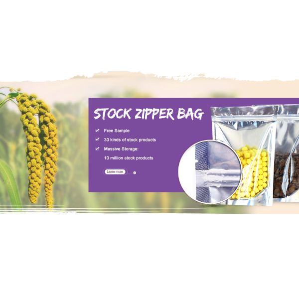 Custom Clear Silver Aluminum Foil Pouch Heat Seal Aluminum Foil Bags with Tear Notch