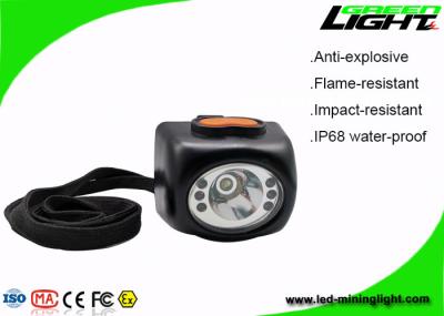 Wearable Digital Cordless LED Mining Light 4000lux Brightness With Safety Rope