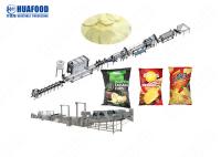 Material encaracolado de Chips Production Line SUS304 da batata da eficiência elevada