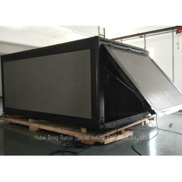 Outdoor LED Billboard Truck , LED Video Display Truck With Left / Right / 3 Sided