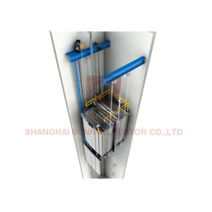 High Speed Freight Elevator with 5000kg Load and Opposite Door for Machine Room Applications