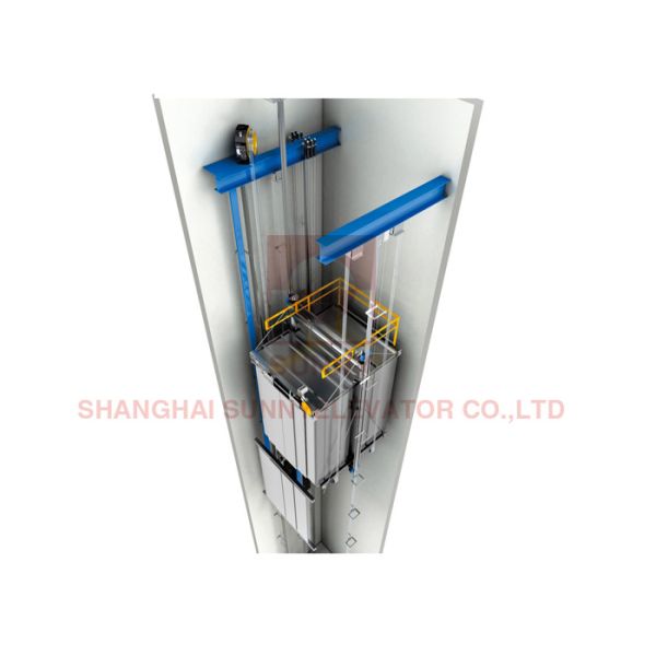 High Speed Freight Elevator with 5000kg Load and Opposite Door for Machine Room Applications