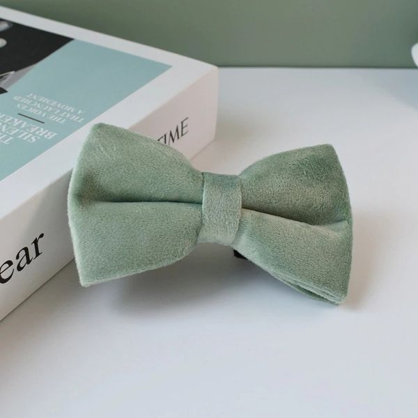 Luxury Nylon Dog Collar Leash With Bow Tie Gold Metal Bbuckles Adjustable Pet Supplies