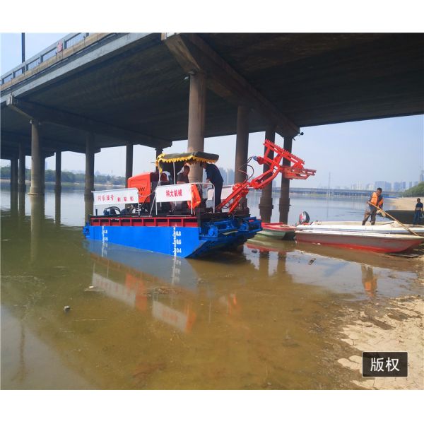 Marine Steel Amphibious Weed Harvester 11*3.3*3.1m with Hydraulic Track Drive