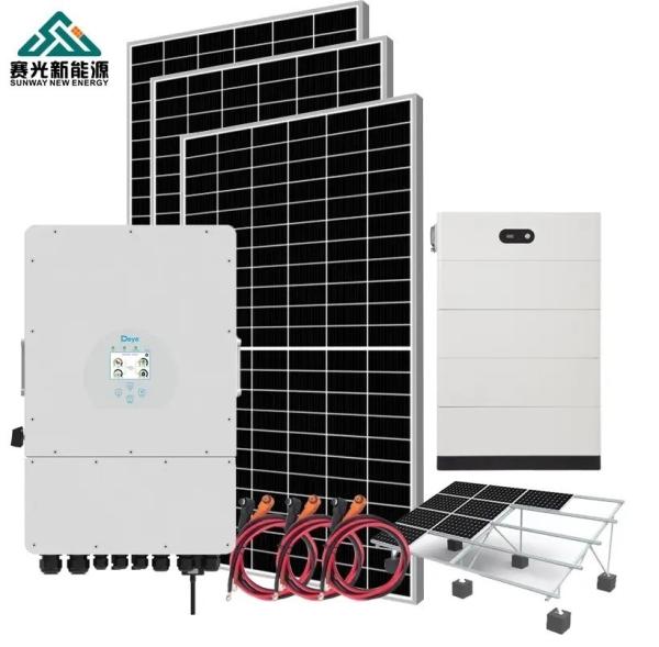 Système hybride d'énergie solaire photovoltaïque pour la maison 5kw 10kw avec Y Projet de conception de prévente