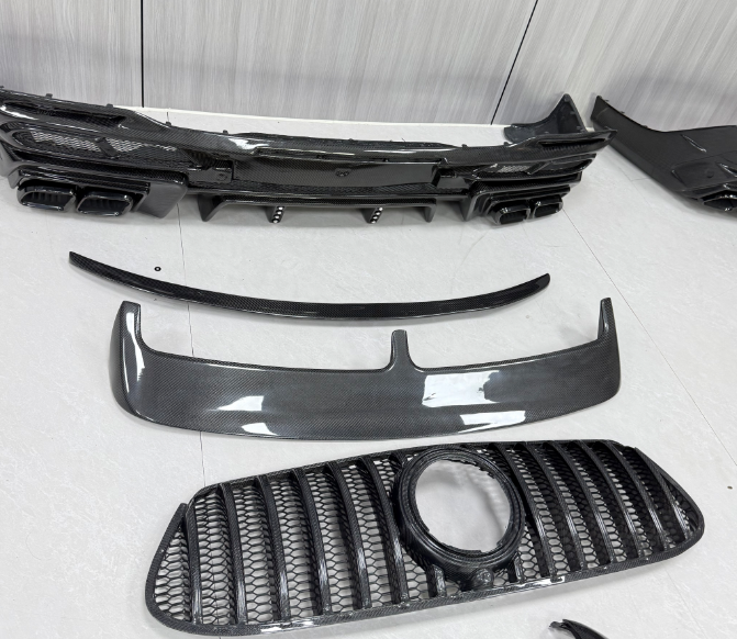 CMST Style Carbon Tesla Body Kit Model S Front Lip Rear Diffuser Spoiler Side Skirts