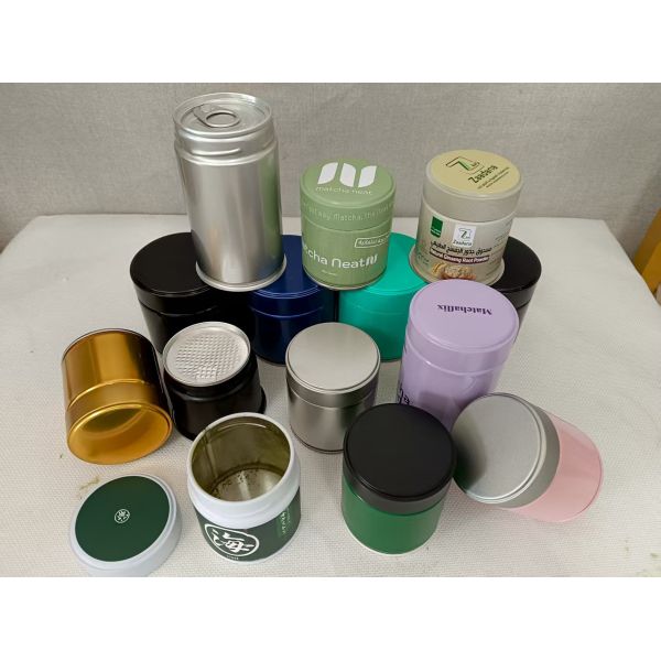 Food Grade Tinplate Tea Tin Canister With Airtight Sealing Matte Surface