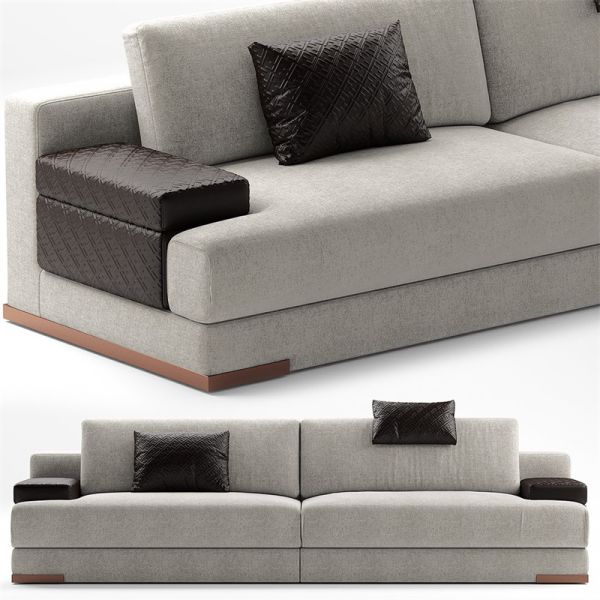 Italian Modern Cloth Upholstered Sofa Set Luxury Living Room Furniture Sets