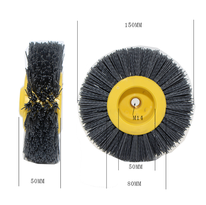 M14 Nut Abrasive Wire Polishing Grinding Wheel Brush Deburring