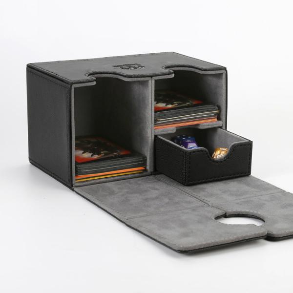 Sports Tcg Double Deck Box Holder 160+ Cuir PU pour collection