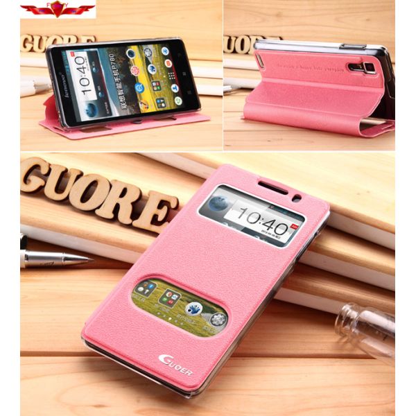 Dirtproof/Shockproof Lenovo P780 PU Flip Cases