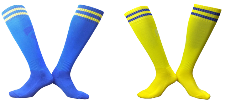 Yellow Custom Sports Socks Mens Athletic Sports Cycling Socks Men Gym Workout Terry Sport Sox Crew Man Sock