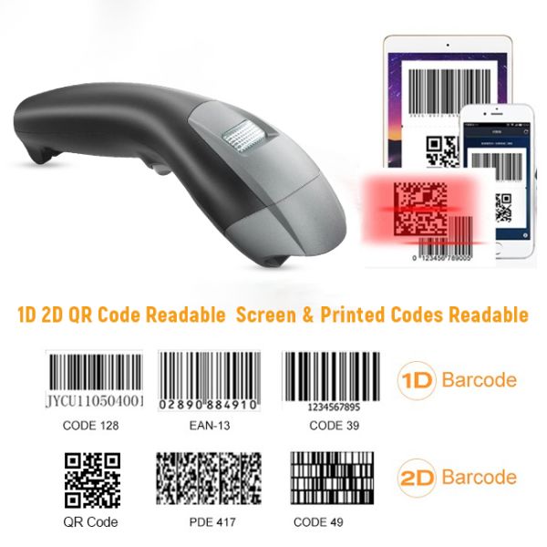 1D и 2D связыванный блок развертки кода читателя быстрый просматривая Handheld QR штрихкода со стойкой