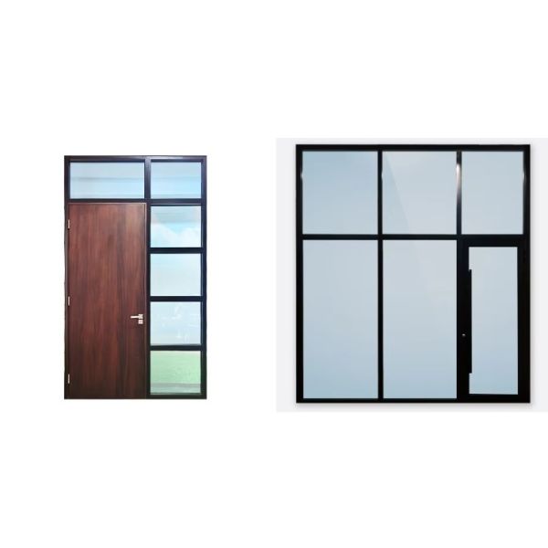 Folding Screen Slimline Tall Doors And Windows Ultra Narrow Double Glass Aluminum Alloy Profile